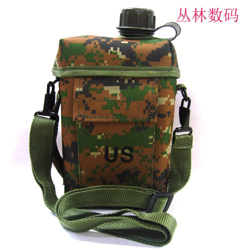 2 l square bucket capacity bottle outdoor kettle military camouflage jug kettle 