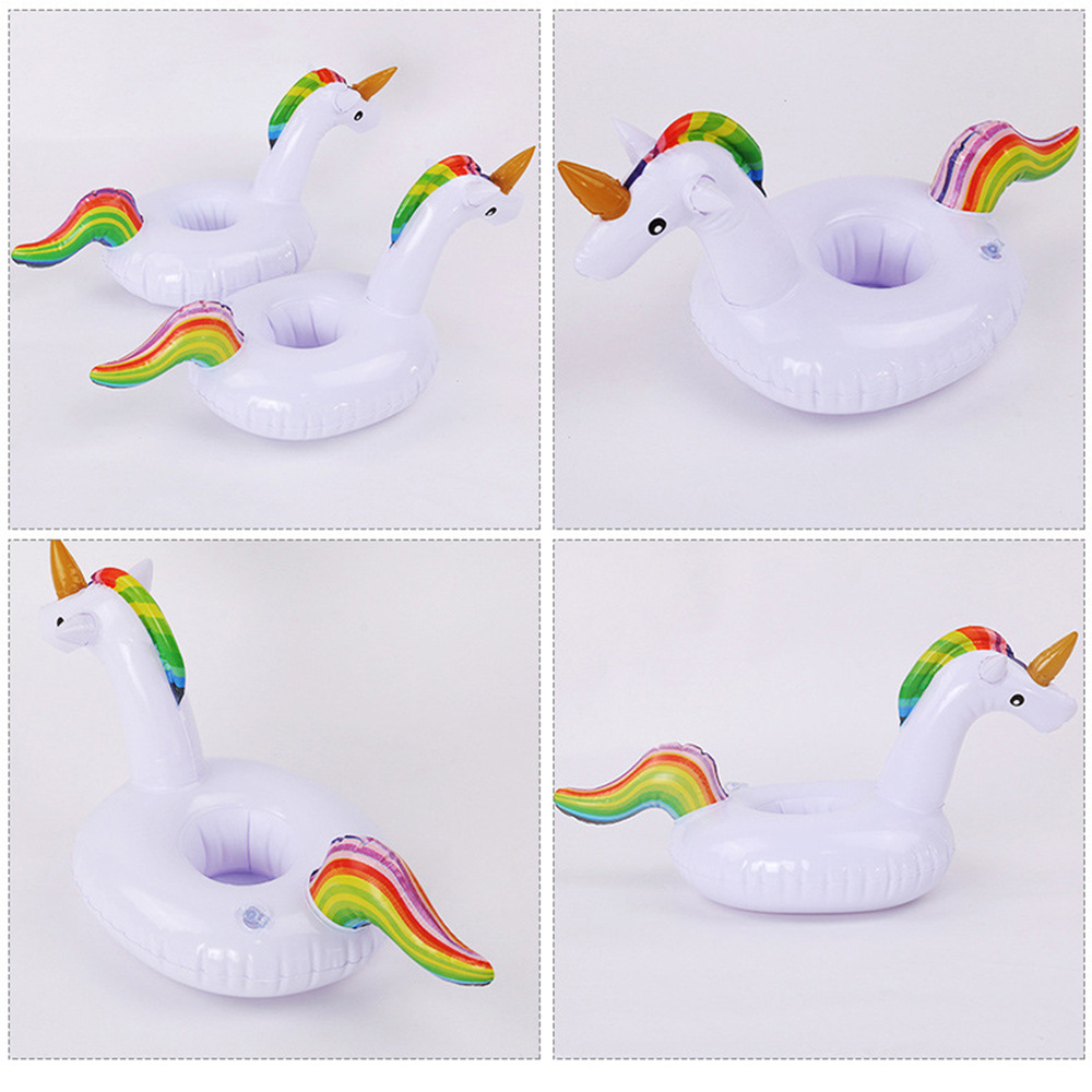 Unicorn Cup-holders, inflatable water coaster floating drink cup-holders, are available from stock on Instagram
