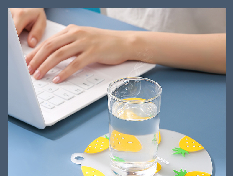 Fruit Cartoon Heat Proof Mat Household Coaster Bowl Mat Kitchen Silicone Heat Resistant Placemat Dish Plate Tea Cup Dining Table Cushion