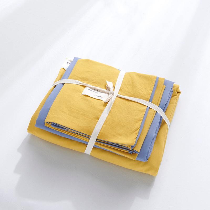 New Cotton USA Series Four-Piece Bedding Set Simple Nordic Quilt Cover Bed Sheet and Pillowcase New Cotton USA Series Four-Piece Bedding Set Simple Nordic Quilt Cover Bed Sheet and Pillowcase