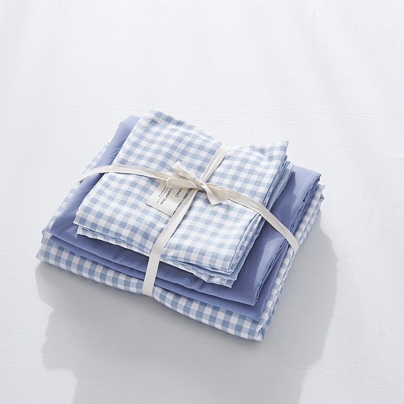 New Cotton USA Series Four-Piece Bedding Set Simple Nordic Quilt Cover Bed Sheet and Pillowcase New Cotton USA Series Four-Piece Bedding Set Simple Nordic Quilt Cover Bed Sheet and Pillowcase