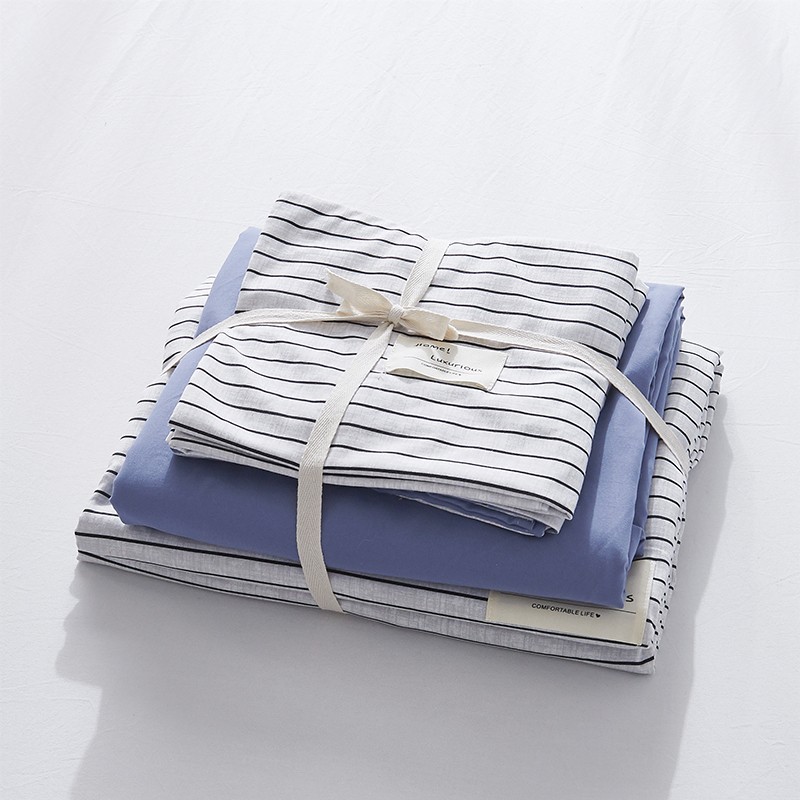New Cotton USA Series Four-Piece Bedding Set Simple Nordic Quilt Cover Bed Sheet and Pillowcase New Cotton USA Series Four-Piece Bedding Set Simple Nordic Quilt Cover Bed Sheet and Pillowcase
