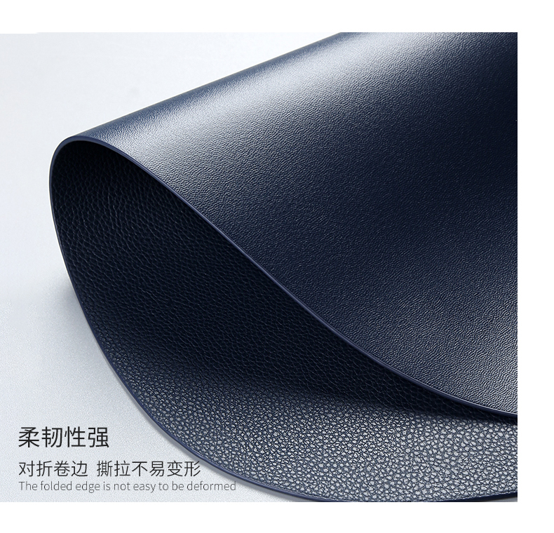 Spot PU Leather European-Style Insulation Placemat Triangle Dining Table Cushion Non-Slip and Oilproof Western Food Placemat Bowl Coaster Cup Coaster