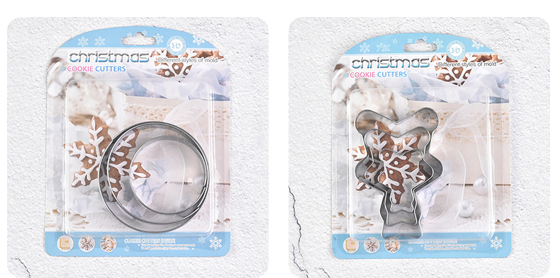 Factory Supplier Stainless Steel Cookie Cutter Baking Tool Cake Mold Card Set Cookie Cutter