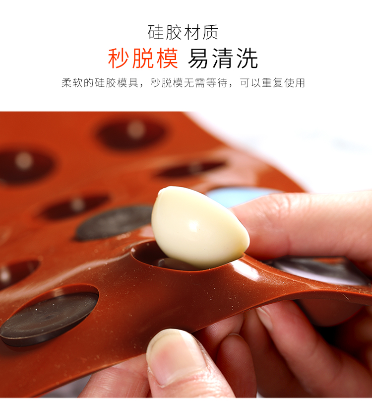 Silicone 24-Piece Small Semicircle Cake Mold Hemispherical DIY Cake Mold Soap Mold Jelly Pudding Chocolate