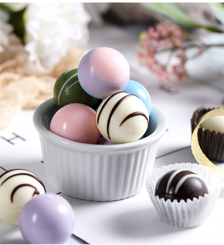 Silicone 24-Piece Small Semicircle Cake Mold Hemispherical DIY Cake Mold Soap Mold Jelly Pudding Chocolate