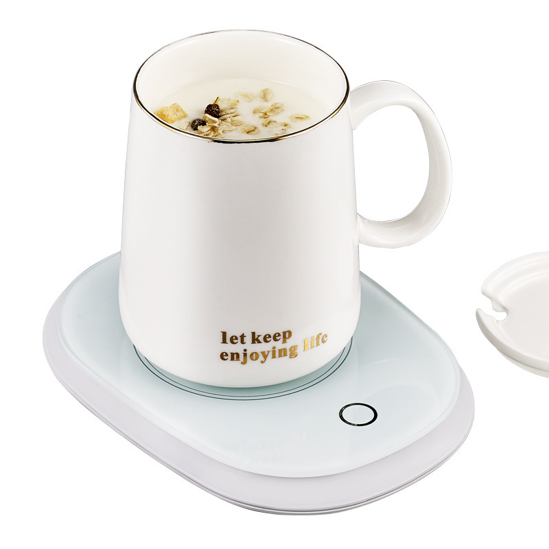 as TikTok Warm Coaster Hot Milk Heater 55 Degree Constant Temperature Cup 55 Degree Constant Temperature Warm Cup Pad