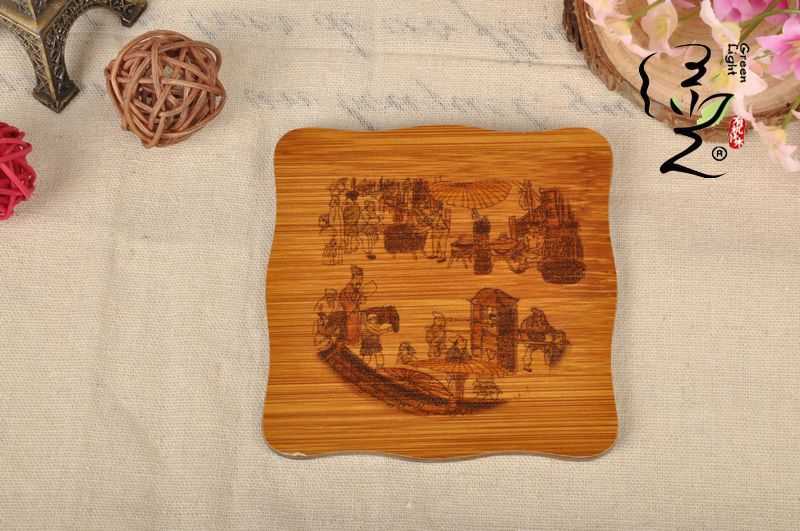 Factory direct illustration style coaster Potholder coffee cup mat non-slip coaster Korea air coaster