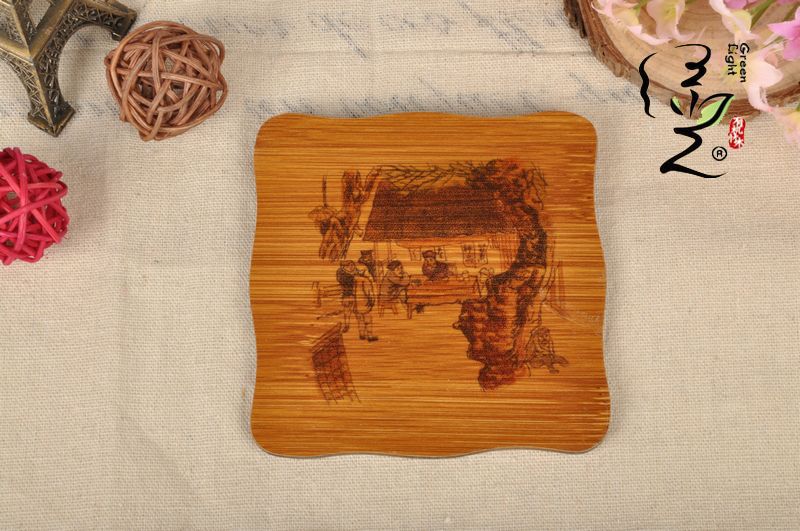 Factory direct illustration style coaster Potholder coffee cup mat non-slip coaster Korea air coaster