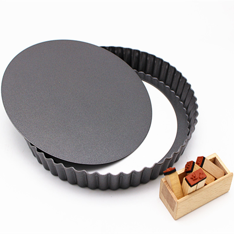 Baking Mold Bread Fruit Pie Baking Tray 4 Inch round Live Bottom Chrysanthemum Non-Stick Surface Cake Mold Wholesale