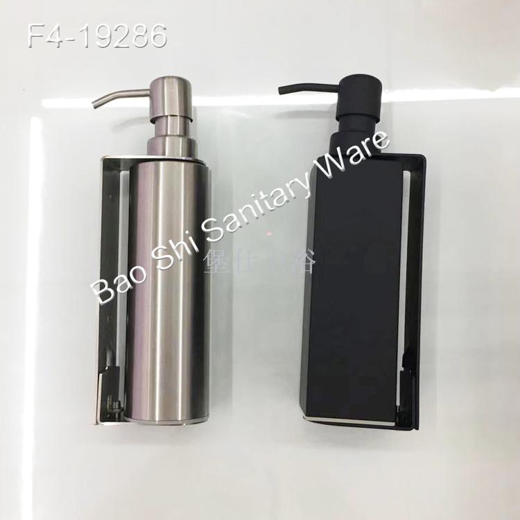 304 stainless steel wall-mounted hotel manual soap dispenser shampoo shower gel bottle bathroom hand sanitizer box