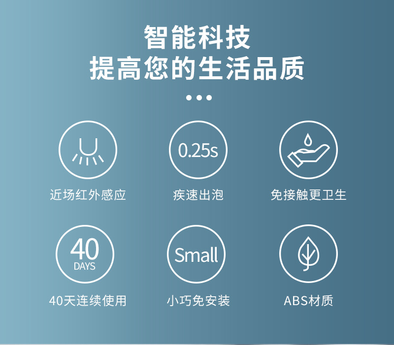 Intelligent Automatic Inductive Soap Dispenser Touch-Free Foam Mobile Phone Household Hotel Children's Disinfection and Bacteria Control Hand Sanitizer