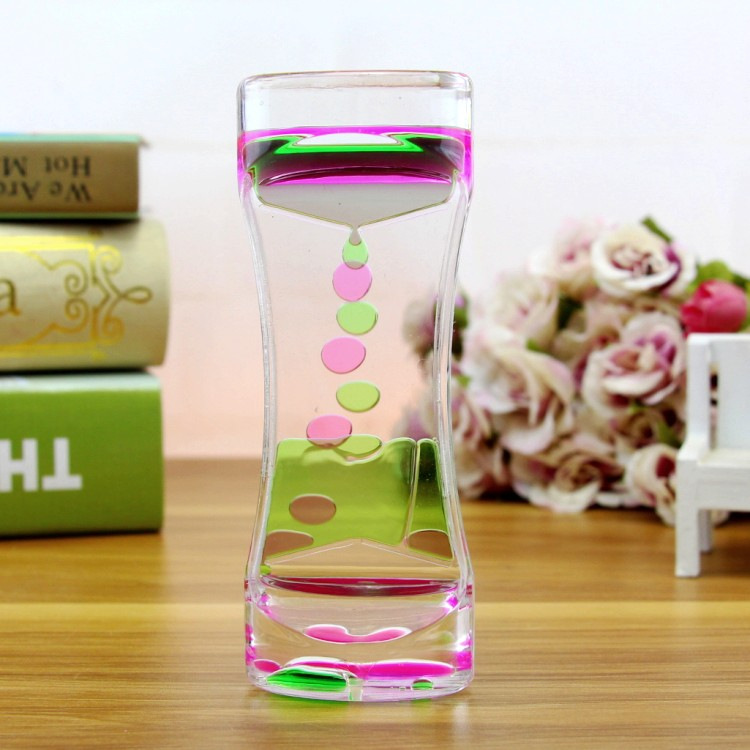 Creative Fashion Two-Color Oil Leakage Toys Dynamic Oil Drops Beautiful Waist Hourglass Crafts Decoration Home Decoration Gift Factory Creative Fashion Two-Color Oil Leakage Toys Dynamic Oil Drops Beautiful Waist Hourglass Crafts Decoration Home Decoration Gift Factory