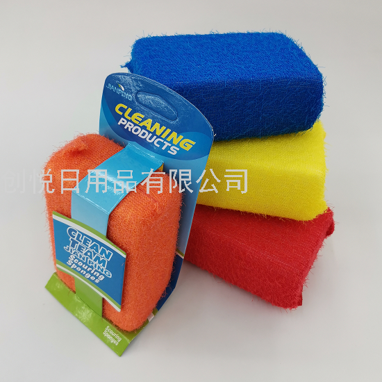 Hair Breaking Large Single Hanging Card Dish Brush Pot Cleaning Sink Bathtub Table Sponge Brush Cleaning Sponge Block