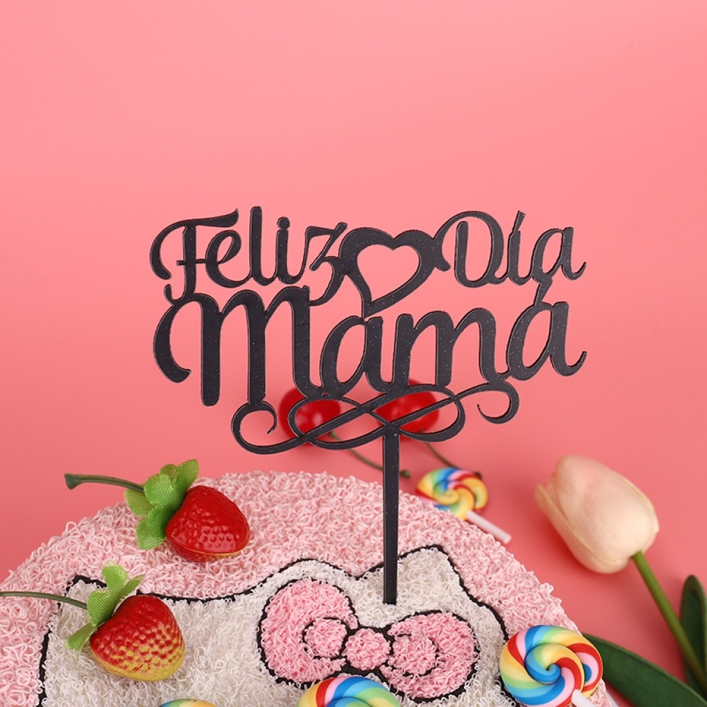 Factory Direct Supply Love Spanish Mother's Day Cake Decorative Planting Flags Innovation Dessert Table Plug-in Cake Inserting Card Factory Direct Supply Love Spanish Mother's Day Cake Decorative Planting Flags Innovation Dessert Table Plug-in Cake Inserting Card
