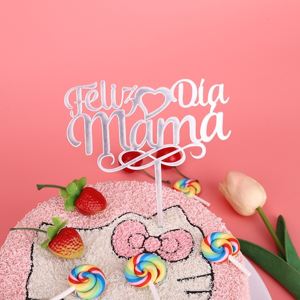 Factory Direct Supply Love Spanish Mother's Day Cake Decorative Planting Flags Innovation Dessert Table Plug-in Cake Inserting Card Factory Direct Supply Love Spanish Mother's Day Cake Decorative Planting Flags Innovation Dessert Table Plug-in Cake Inserting Card
