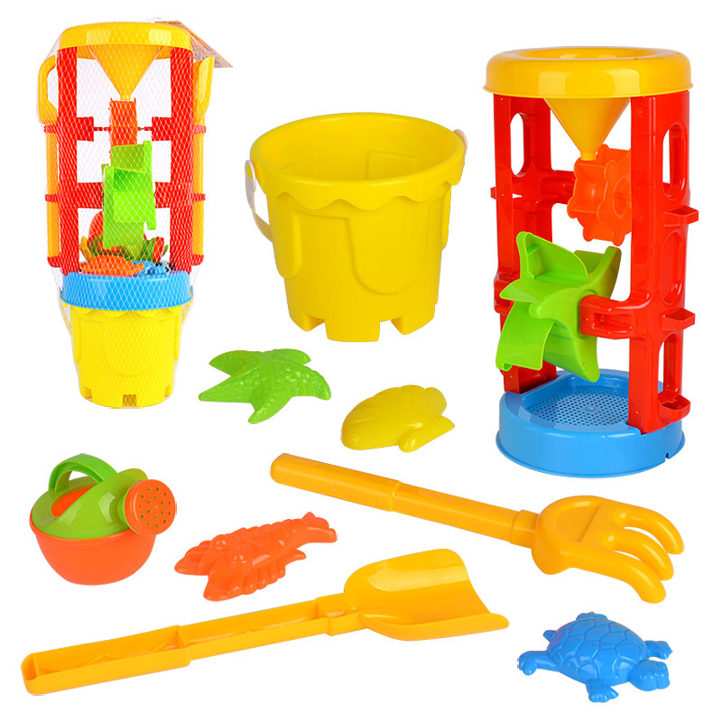 The new beach hourglass combines 9 pieces of summer toy children&#039;s fun with the beach toys direct sale.