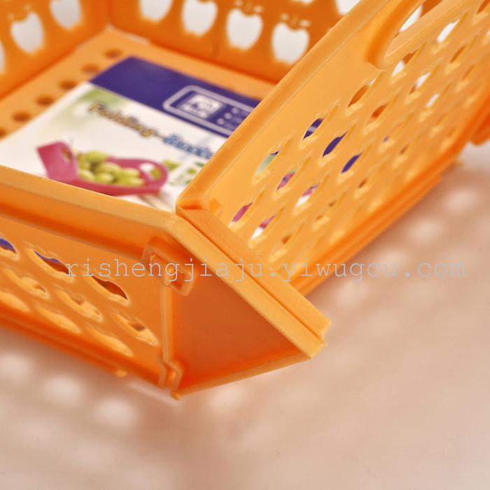 Plastic top grade folding baskets kitchen storage drain basket fruit gift promotional baskets RS-6221 Plastic top grade folding baskets kitchen storage drain basket fruit gift promotional baskets RS-6221