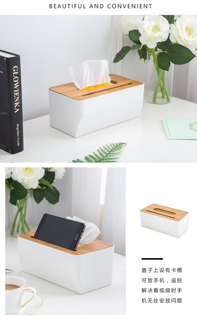 Cross-Border Supply Creative Bamboo Cover round Tissue Box Roll Paper Straight Tissue Box Cross-Border Supply Creative Bamboo Cover round Tissue Box Roll Paper Straight Tissue Box