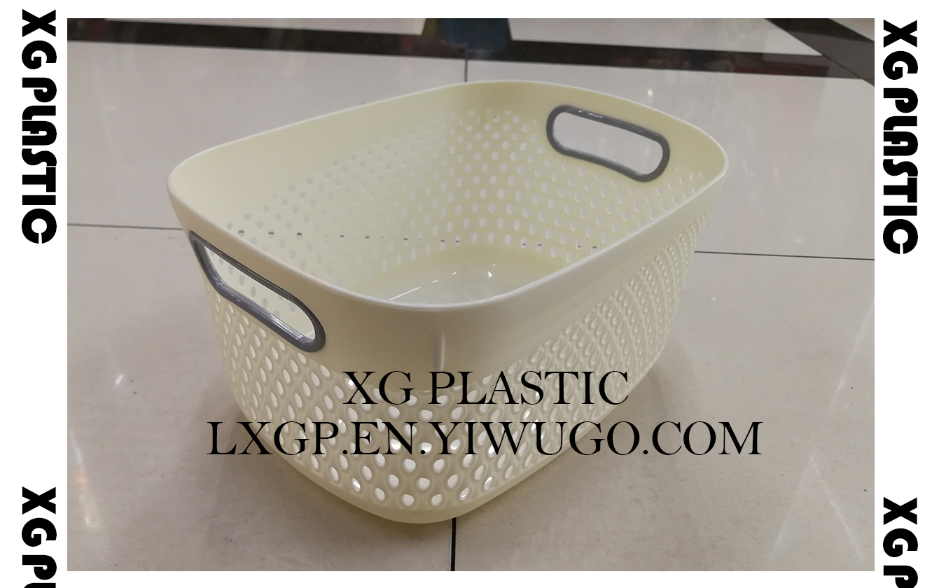 plastic basket fashion style hollow design storage basket sundries organizer with handle quality laundry baskets plastic basket fashion style hollow design storage basket sundries organizer with handle quality laundry baskets