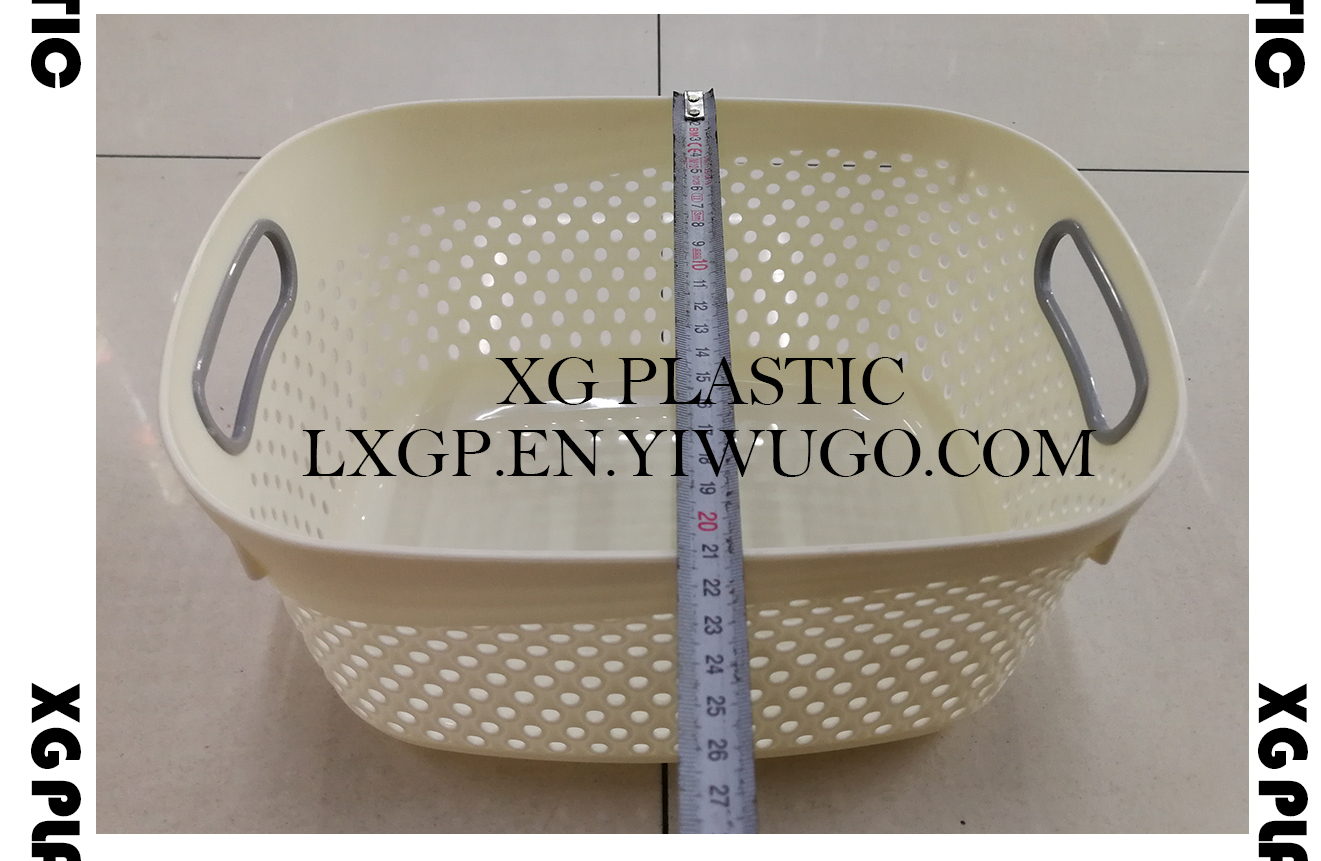 plastic basket fashion style hollow design storage basket sundries organizer with handle quality laundry baskets plastic basket fashion style hollow design storage basket sundries organizer with handle quality laundry baskets