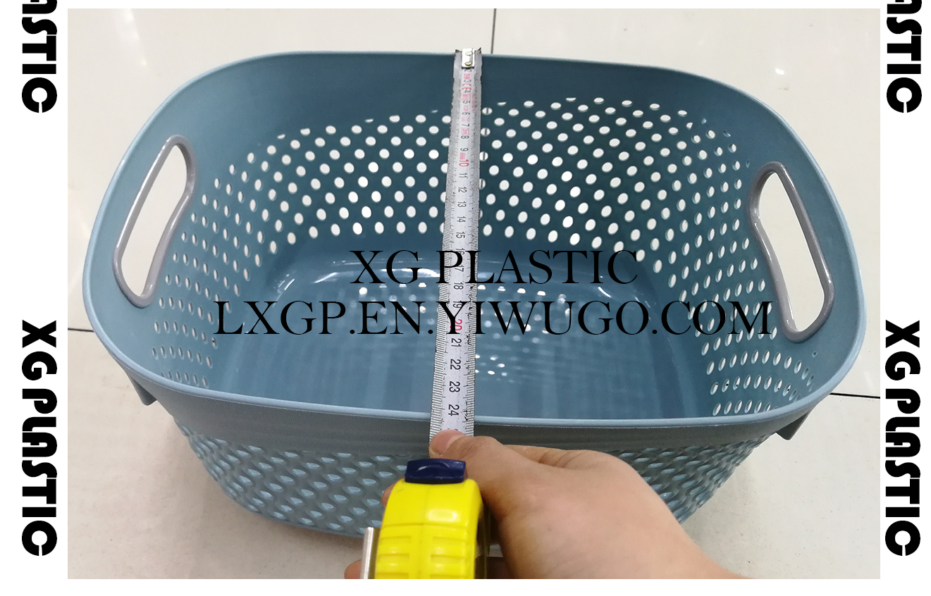 plastic basket fashion style hollow design storage basket sundries organizer with handle quality laundry baskets plastic basket fashion style hollow design storage basket sundries organizer with handle quality laundry baskets