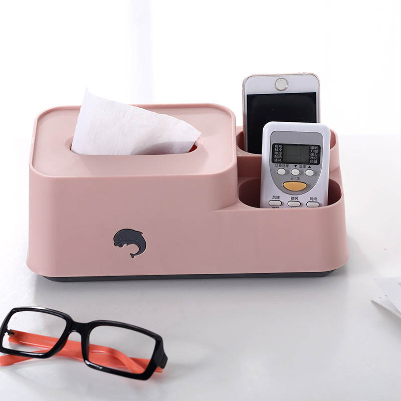 Creative Fashion Desktop Tissue Box Multi-Color European Style Desktop Storage Box Bedroom Dining Table Finishing Box