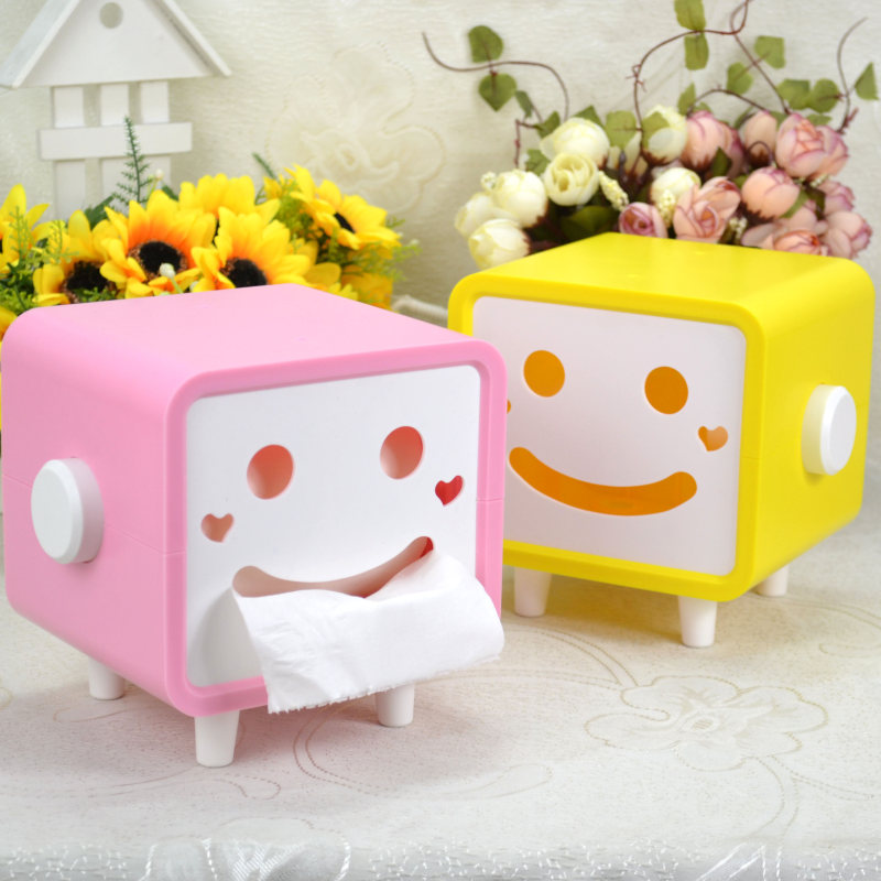 Square faces practical household tissue toilet paper holder Book box tissue box