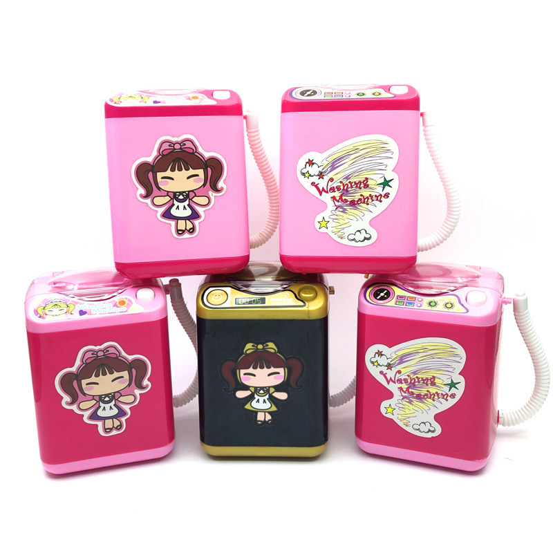 border s have the mini washing machine simulation powder puff toy electric children trill hot style product makeup brush