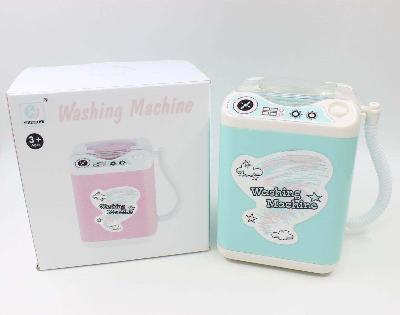 Same Type as TikTok Children's Electric Mini Simulation Washing Machine Play House Toy Can Add Water Drain Washing Powder Puff Gadgets Same Type as TikTok Children's Electric Mini Simulation Washing Machine Play House Toy Can Add Water Drain Washing Powder Puff Gadgets