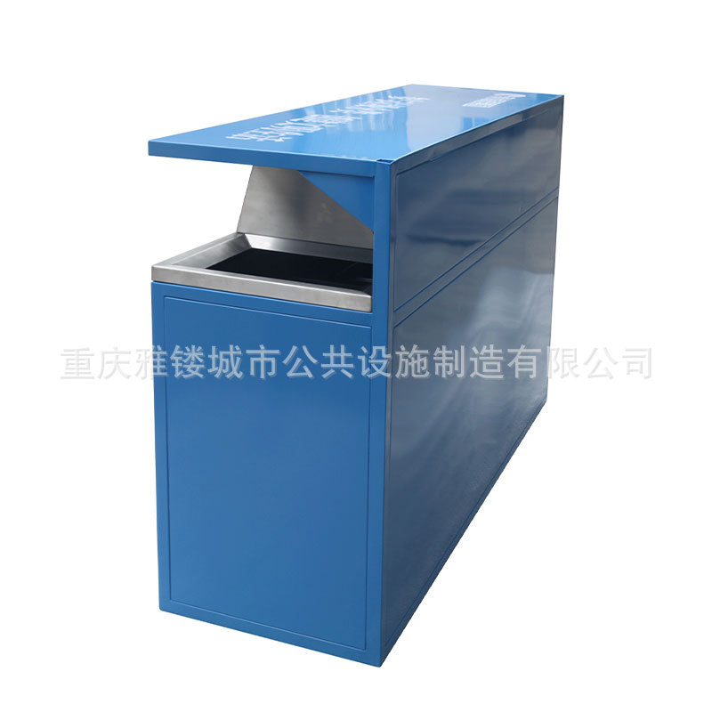 Outdoor Sorting Trash Bin Outdoor Environmental Protection Stainless Steel Sansi Classification Dustbin Street Scenic Spot Sanitation Suitcase