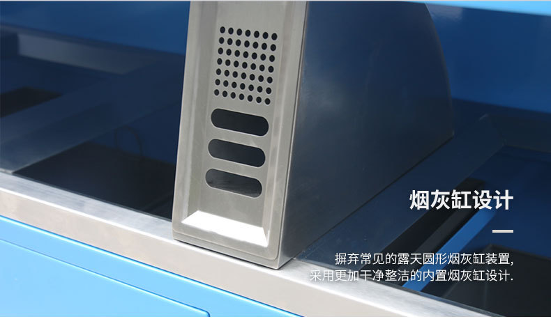 Outdoor Sorting Trash Bin Outdoor Environmental Protection Stainless Steel Sansi Classification Dustbin Street Scenic Spot Sanitation Suitcase