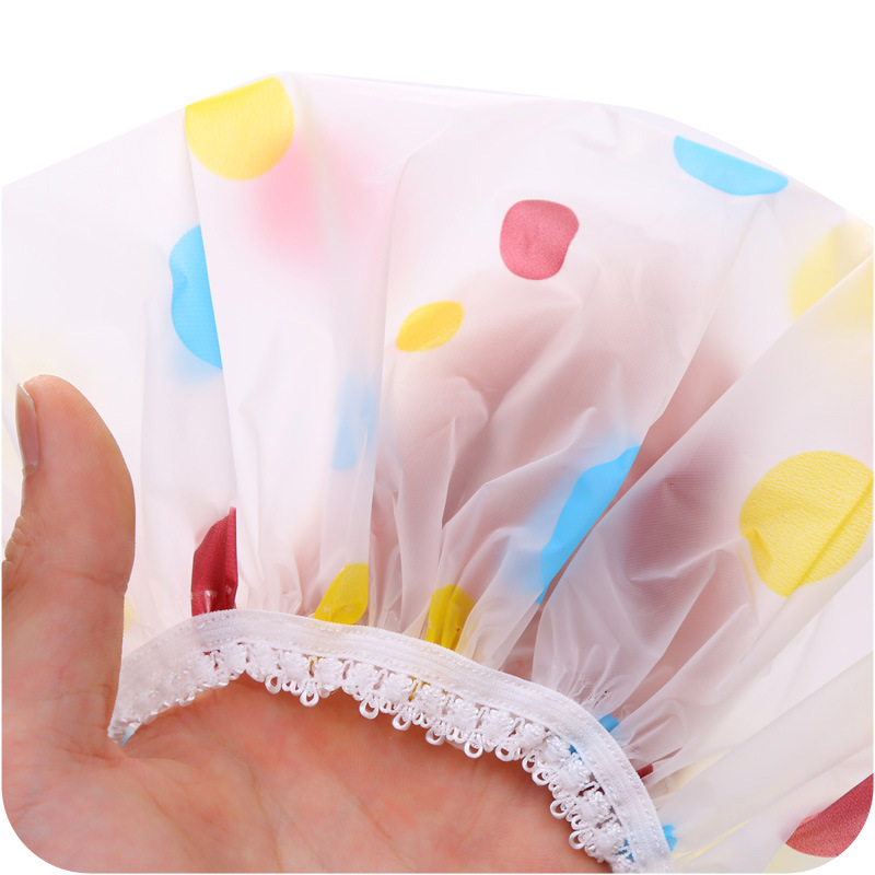Full-color thickened waterproof bath cap adult wash bath cap Kitchen fume hood shower cap individually packaged