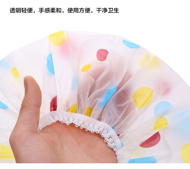Full-color thickened waterproof bath cap adult wash bath cap Kitchen fume hood shower cap individually packaged Full-color thickened waterproof bath cap adult wash bath cap Kitchen fume hood shower cap individually packaged