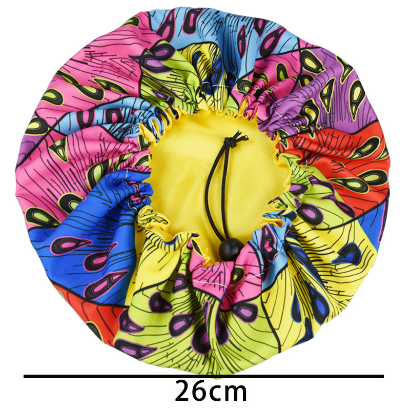 Amazon Children's Nightcap Soft double shower cap Children's bath cap adjustable size double bath cap Amazon Children's Nightcap Soft double shower cap Children's bath cap adjustable size double bath cap