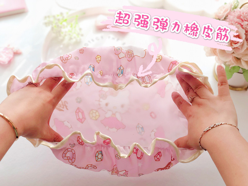Cute cartoon double bath cap Merledi waterproof bath cap corner biological shampoo kitchen lampblack hair cap Cute cartoon double bath cap Merledi waterproof bath cap corner biological shampoo kitchen lampblack hair cap
