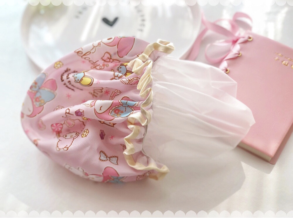 Cute cartoon double bath cap Merledi waterproof bath cap corner biological shampoo kitchen lampblack hair cap Cute cartoon double bath cap Merledi waterproof bath cap corner biological shampoo kitchen lampblack hair cap