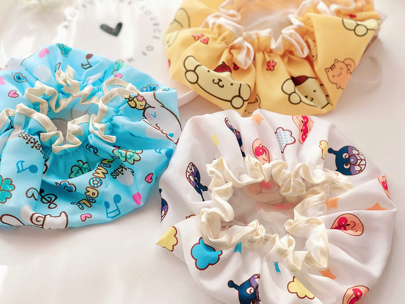 Cute cartoon double bath cap Merledi waterproof bath cap corner biological shampoo kitchen lampblack hair cap Cute cartoon double bath cap Merledi waterproof bath cap corner biological shampoo kitchen lampblack hair cap