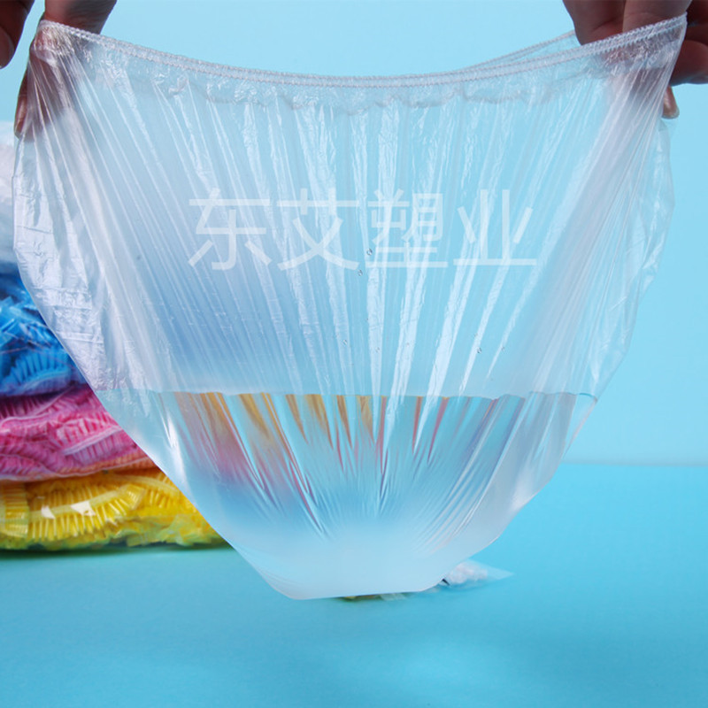 whole disposable bath cap PE plastic transparent waterproof thickened bar bath cap hotel supplies installed 100