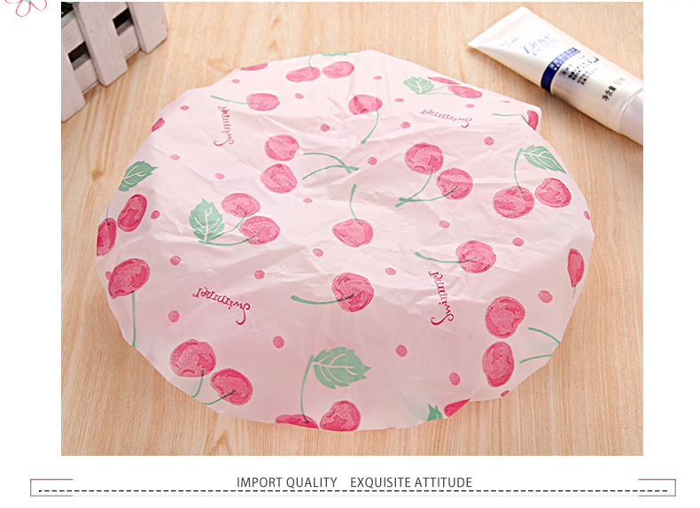 Bath waterproof bath cap with thickened cartoon pattern make-up care cap kitchen lampblack cap wholesale Bath waterproof bath cap with thickened cartoon pattern make-up care cap kitchen lampblack cap wholesale