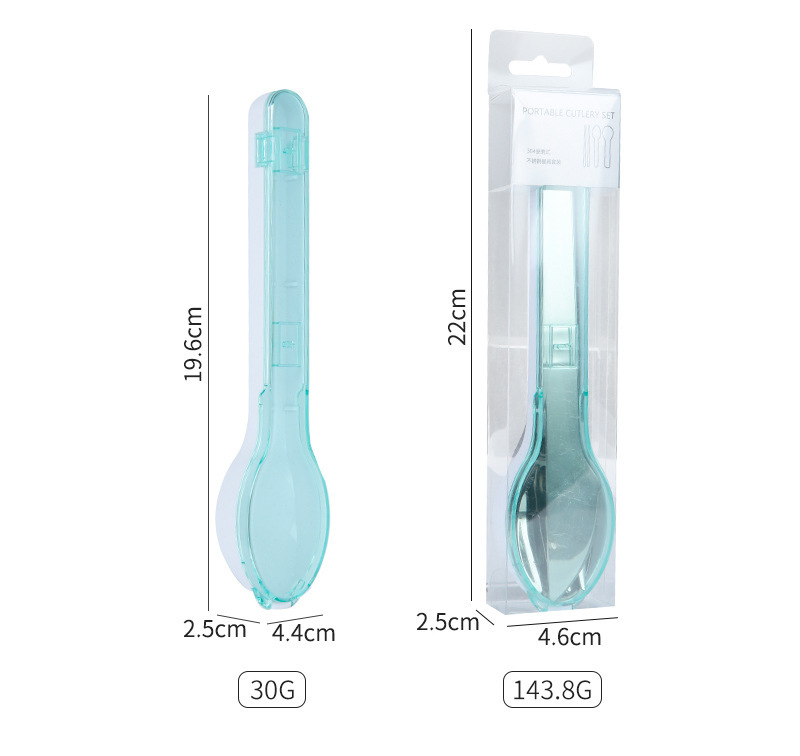 New Portable Storage Stainless Steel Knife, Fork and Spoon Student Office Worker Outdoor Portable Opening Gift Tableware New Portable Storage Stainless Steel Knife, Fork and Spoon Student Office Worker Outdoor Portable Opening Gift Tableware