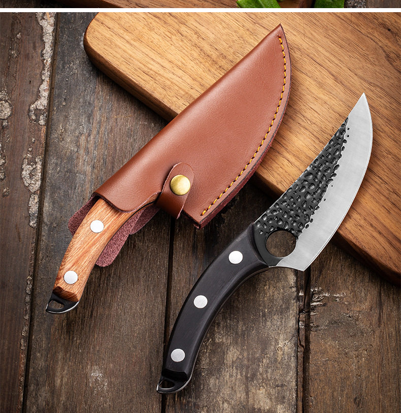 Machete Sever Knife Chef Knife Kitchen Knife Sliced Fish Killing Stainless Steel Boning Knife Forged Hammer Pattern Machete Sever Knife Chef Knife Kitchen Knife Sliced Fish Killing Stainless Steel Boning Knife Forged Hammer Pattern