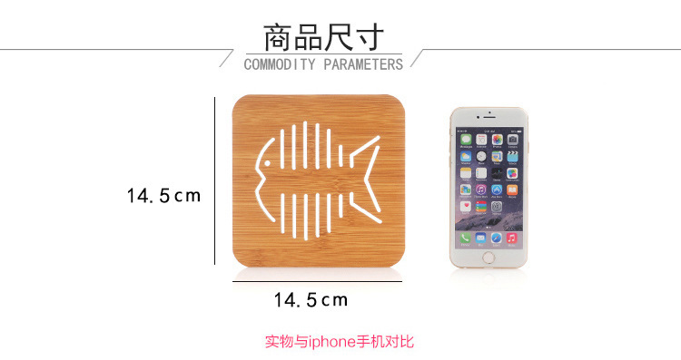 Wooden place mat heat mat Creative table mat plate mat household iron proof pot mat casserole bowl mat coasters