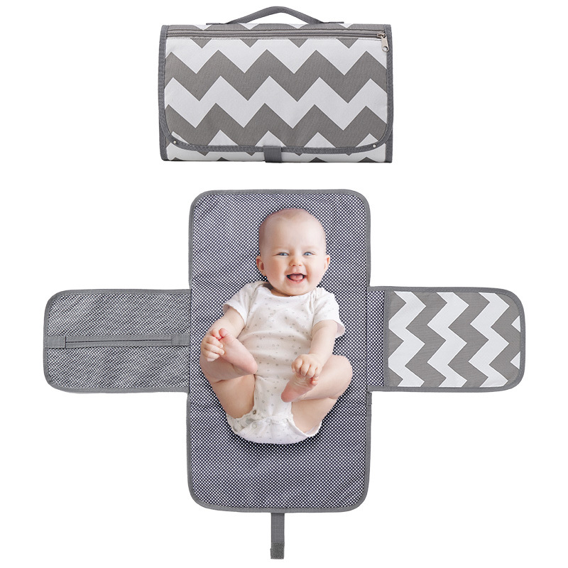 Baby Portable Diaper Changing Waterproof Mattress Cover Packs Multi-Functional Baby Diaper Changing Table Anti-Maternal and Child Supplies Travel Cross-Border