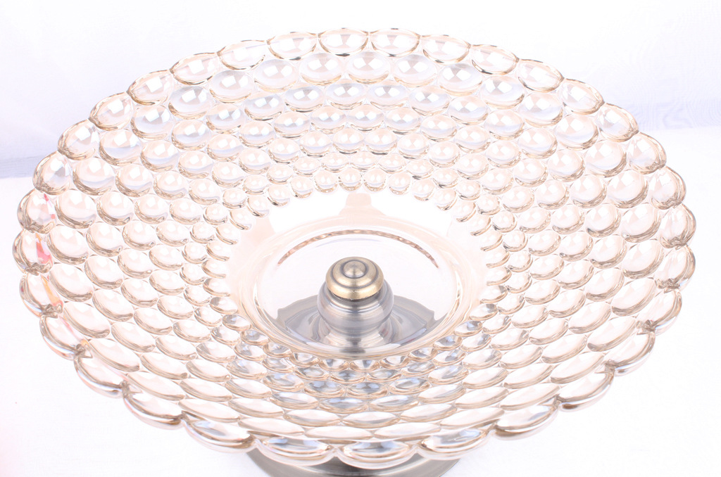 European Fruit Plate Creative Luxury High-Grade Glass Living Room Decoration Gift Utensils Coffee Table Home Practical Decoration
