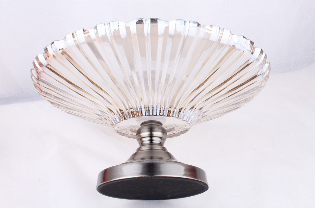 European Fruit Plate Creative Luxury High-Grade Glass Living Room Decoration Gift Utensils Coffee Table Home Practical Decoration