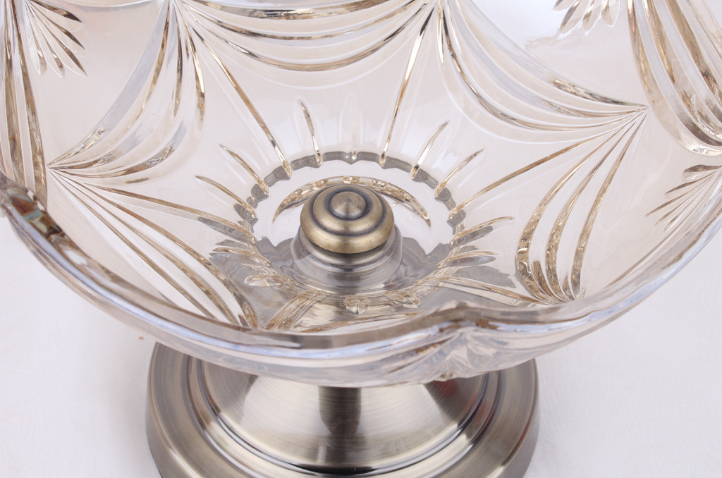 European Fruit Plate Creative Luxury High-Grade Glass Living Room Decoration Gift Utensils Coffee Table Home Practical Decoration