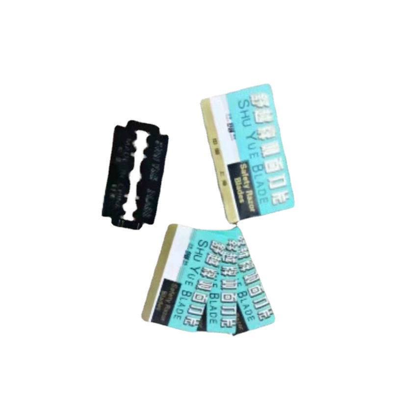 Factory Direct Sales Shuyue Brand Double-Edge Blade Three-Hole Blade, Single-Sided Blade Shaver Pieces Carbon Steel Or Stainless Steel