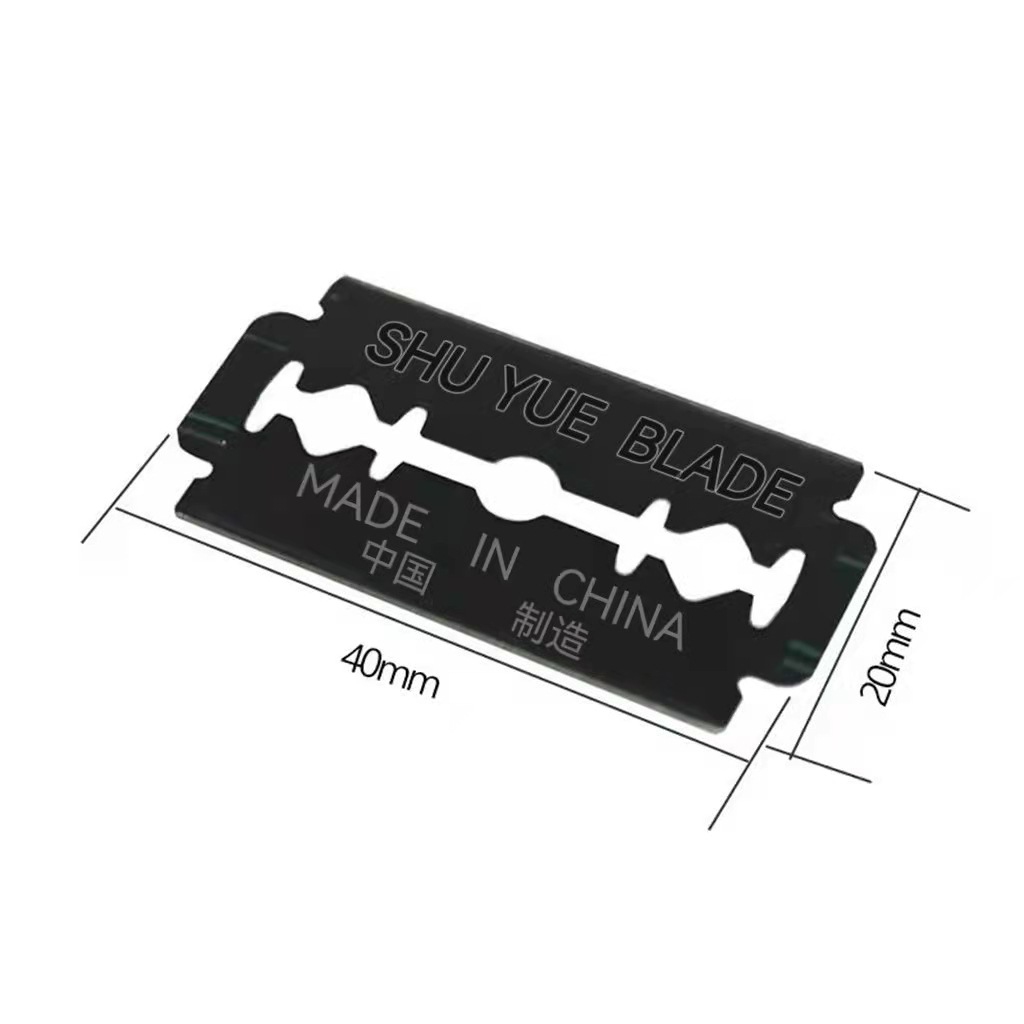 Factory Direct Sales Shuyue Brand Double-Edge Blade Three-Hole Blade, Single-Sided Blade Shaver Pieces Carbon Steel Or Stainless Steel