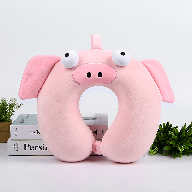 Animal Cartoon Student U-Shaped Neck Pillow Children&#039;s Holiday Outdoor Super Soft Portable Slow Rebound Memory Foam U-Shaped Pillow Head